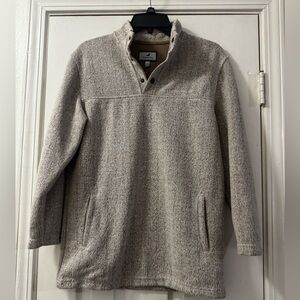 Properly Tied Cream Quarter-Snap Pullover Sweater